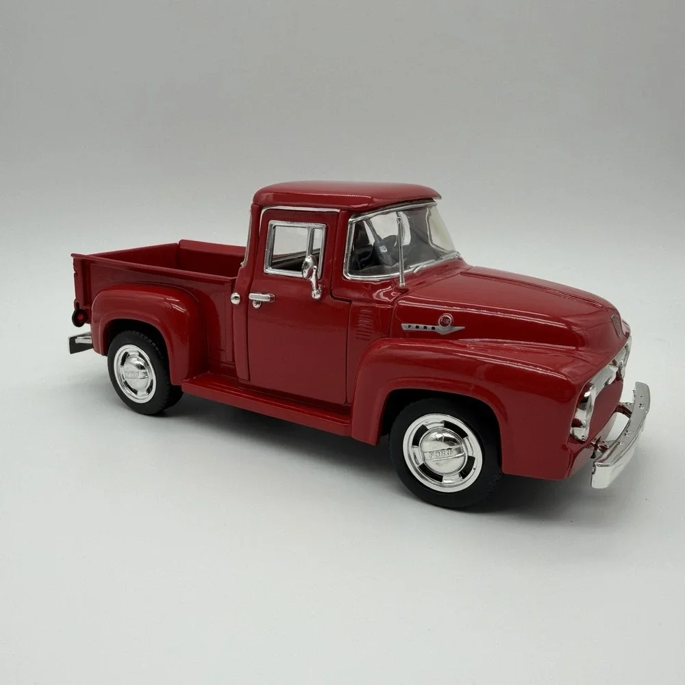 Red 1956 Ford F-100 Pickup Truck 1/24 Scale